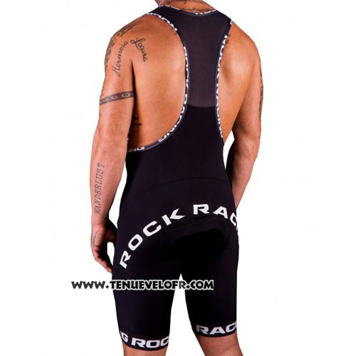 2016 Maillot Ciclismo Rock Racing Marron et Blanc Manches Courtes et Cuissard
